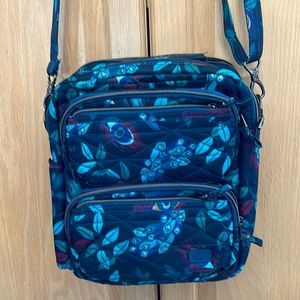 Lug Compass in Peacock Multi